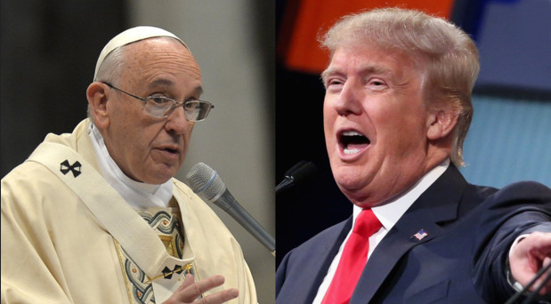 Le Pape et le candidat milliardaire à la maison blanche.